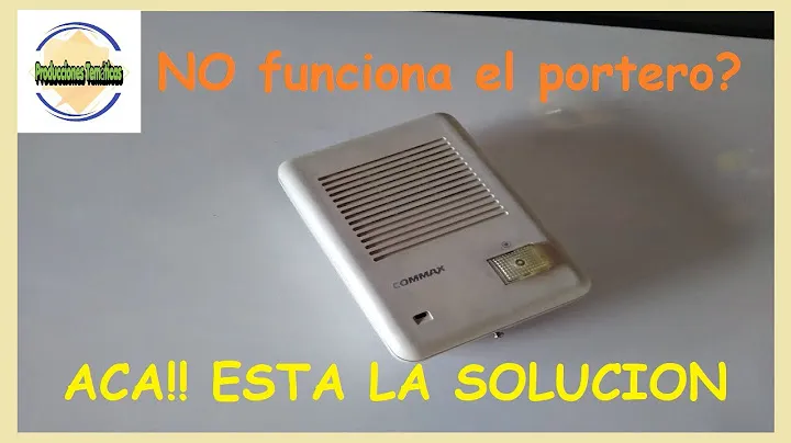 ⚠️REPARACION de portero, que NO suena 🔔 NI se escucha🔊