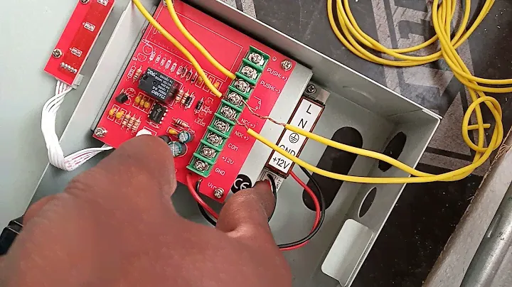 Setup Wiring Intercom Commax DP-LA01 with Maglock powered by Securi-Prod Power Supply