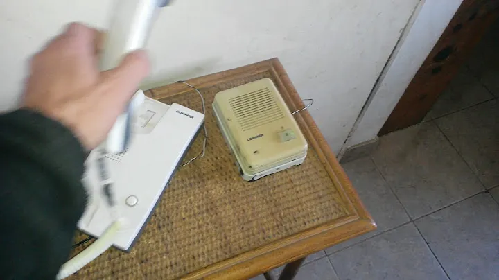 Portero electrico intercomunicador marca commax funcionando