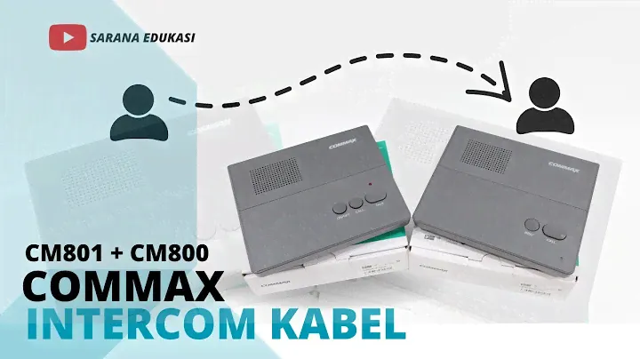 Intercom Commax CM801 + CM800, SPESIFIKASI | TUTORIAL INSTALASI